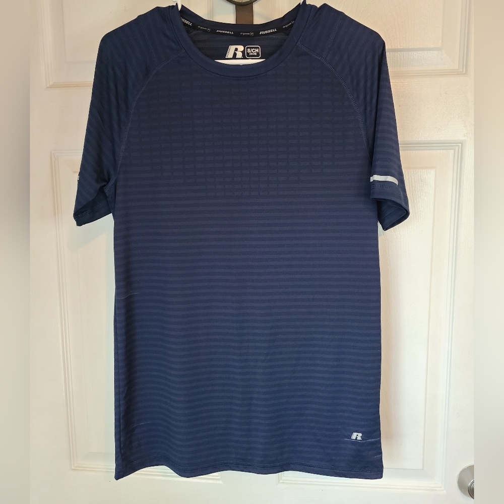 (159) Russell Athletics Training Dry-Power 360 Shirt, Size: Small Color: Blue